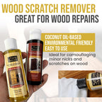 Trade Secret Complete Wood Furniture & Floor Restoration Kit - Scratch Repair and Polish System for Light and Dark Surfaces with Microfiber Cloth