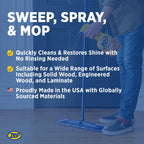 Zep Hardwood and Laminate Floor Cleaner - 32 oz (Case of 12) - ZUHLF32 - Removes Spots, Stains and Scuffs. Cleans and Restores Shine