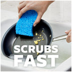 Scotch-Brite Scrub Dots Non-Scratch Scrub Sponges, Sponges for Cleaning Kitchen, Bathroom, and Household, Non-Scratch Sponges Safe for Non-Stick Cookware, 24 Scrubbing Sponges