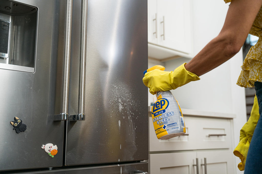 Zep Plus Stainless Steel Cleaner - 32 Fl OZ - R53512-2-in-1 benefits clean while preventing future fingerprints and smudges, (Pack of 2)