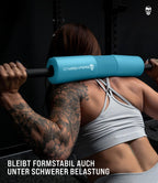 Gymreapers Barbell Squat Pad - Protective Bridge Pad For Hip Thrust, Squats, Lunges - Hip Support, Neck Protection For Bar (Cyan)