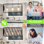 ASOMST 4-Pack Vintage Edison Bulbs 60W Equivalent, 850LM 6W LED Light Bulb Neutral White 4000K, ST58 Filament Lighting E26 Base, Non-Dimmable