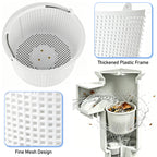 Inground Pool Skimmer Basket for Hayward Skimmer Basket&Pool Filter Baskets SP1082CA Series, Aladdin B-152, Built-in Brass Weight - Anti-Floating Filter Baskets, 316 Stainless Steel Handle Rubber Grip