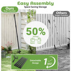 Garden Hoe,2 in 1 Heavy Duty Stirrup Hoe and Cultivator Gardening Tool Set with 62 inch Long Handle,Lightweight Hoes Weeding Rake for Fast Weeds Grass Removal,Cultivating, Loosen Soil, Sharp Edge