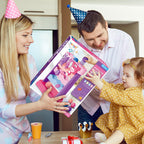 Toys for 1 2 3 Years Old, Interactive Feeding Toy with Music, Montessori Toys for Boy Girl, Musical Cause and Effect Game for 12+ Months, Christmas Birthday Gifts for Baby Toddlers Age 1-3