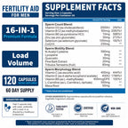 Ulvara Male Fertility Supplements, Pre Conception Fertility Supplements for Men with CoQ10, Maca Root, Zinc, Mens Prenatal Vitamins for Optimal Sperm Count Motility & Load Volume, 120 Capsules