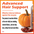 BELANO Pumpkin Seed Oil with Saw Palmetto Capsules, Pumpkin Seed Oil for Hair Growth, Improve Hair Loss, Cold Pressed, Promote Hair Growth, Maintain Body Balance, 60 Softgels