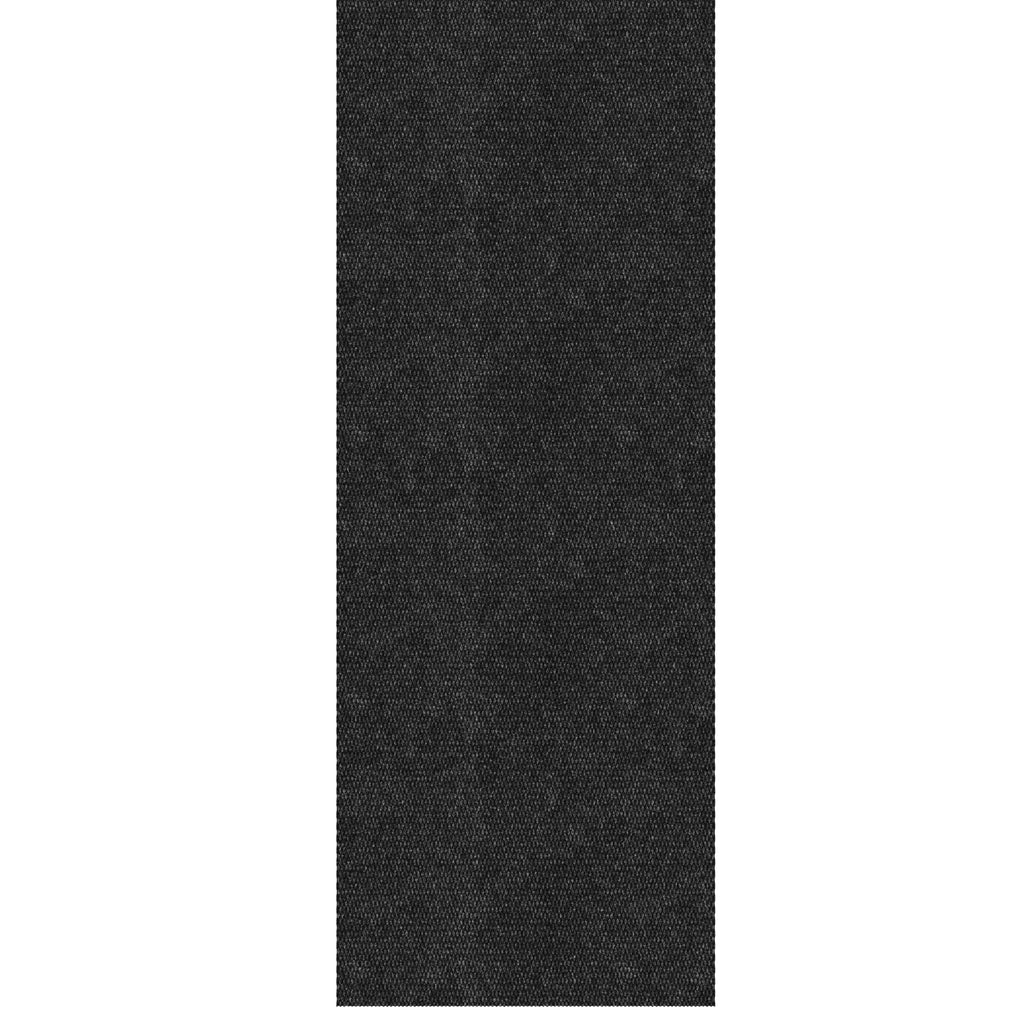 Ottomanson Commercial Scrape Rib Entry Mat – Heavy Duty Ribbed Floor Mat for High Traffic – Non Slip Rubber Back, Waterproof – Indoor Outdoor Use for Offices, Schools, Lobbies, 2'7" x 9', Black