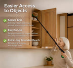 Extra Long Grabber Reacher Tool, 48" Aluminum Foldable Reacher Grabber, Dual Magnetic Tip, 2 in 1 Pickup Grabber w/Shoe Horn, Strong Upper Picker for Elderly, Surgery Recovery, Medical, Trash