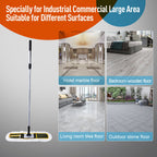 CLEANHOME 24" Commercial Dust Mop for Floor Cleaning, Heavy Duty Floor Mop with 59” Extendable Long Handle, Hotel Gym Garage Hospital Household Cleaning Supplies for Hardwood, Tiles, Marble Floors