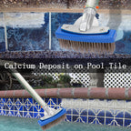 NEOHATION Pool Pumice Stone and 5 inch Stainless Steel Pool Brush Kit with EZ-Clip Handle to Reomve Erase Rust Stain Spot in Concrete Plaster Pool Spa and Calcium Deposit on Pool Tile, BPST01