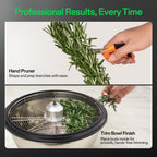 VIVOSUN 19" Bud Leaf Bowl Trimmer with Clear Dome, Stainless Steel Blades