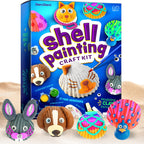 Dan&Darci Kids Sea Shell Painting Kit - Arts & Crafts Gifts for Boys and Girls - Craft Activities Kits - Creative Art Activity Gift Toys for Age 6, 7, 8, 9, 10, 11 & 12 Year Old 8-12