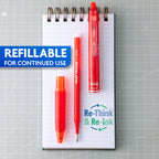 PILOT FriXion Clicker Gel Ink Pens 0.7mm, Assorted Colors, 10-Pack