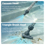Hushlight Spa Vacuum for Hot Tub, Cordless Pool Vacuum for Above Ground Pool, Lightweight Handheld Pool Cleaner with 2 Brush Heads, Rechargeable Stick Spa Cleaner (Blue)