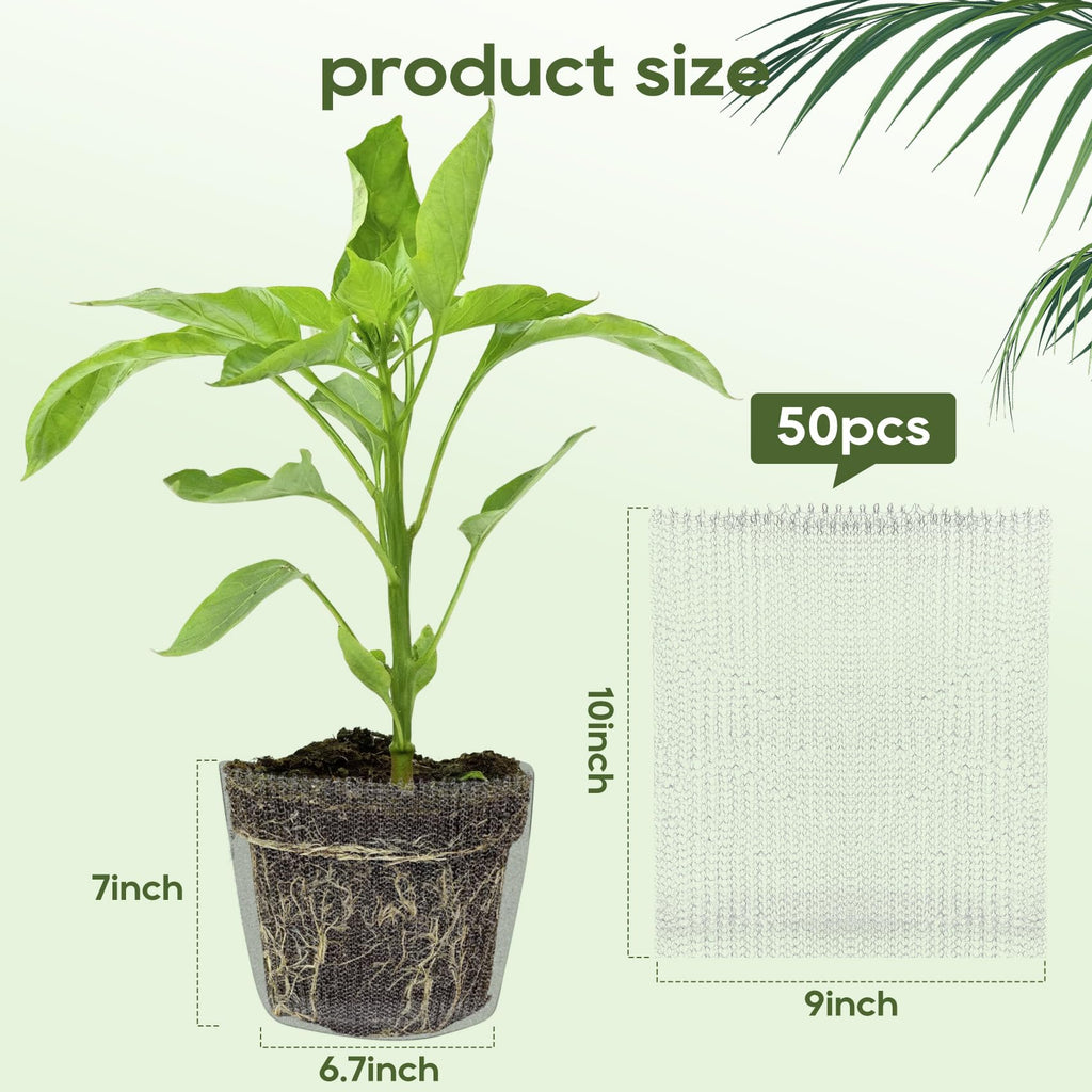 50 Pack 1 Gallon Gopher Baskets, Stainless Steel Root Protector Cages