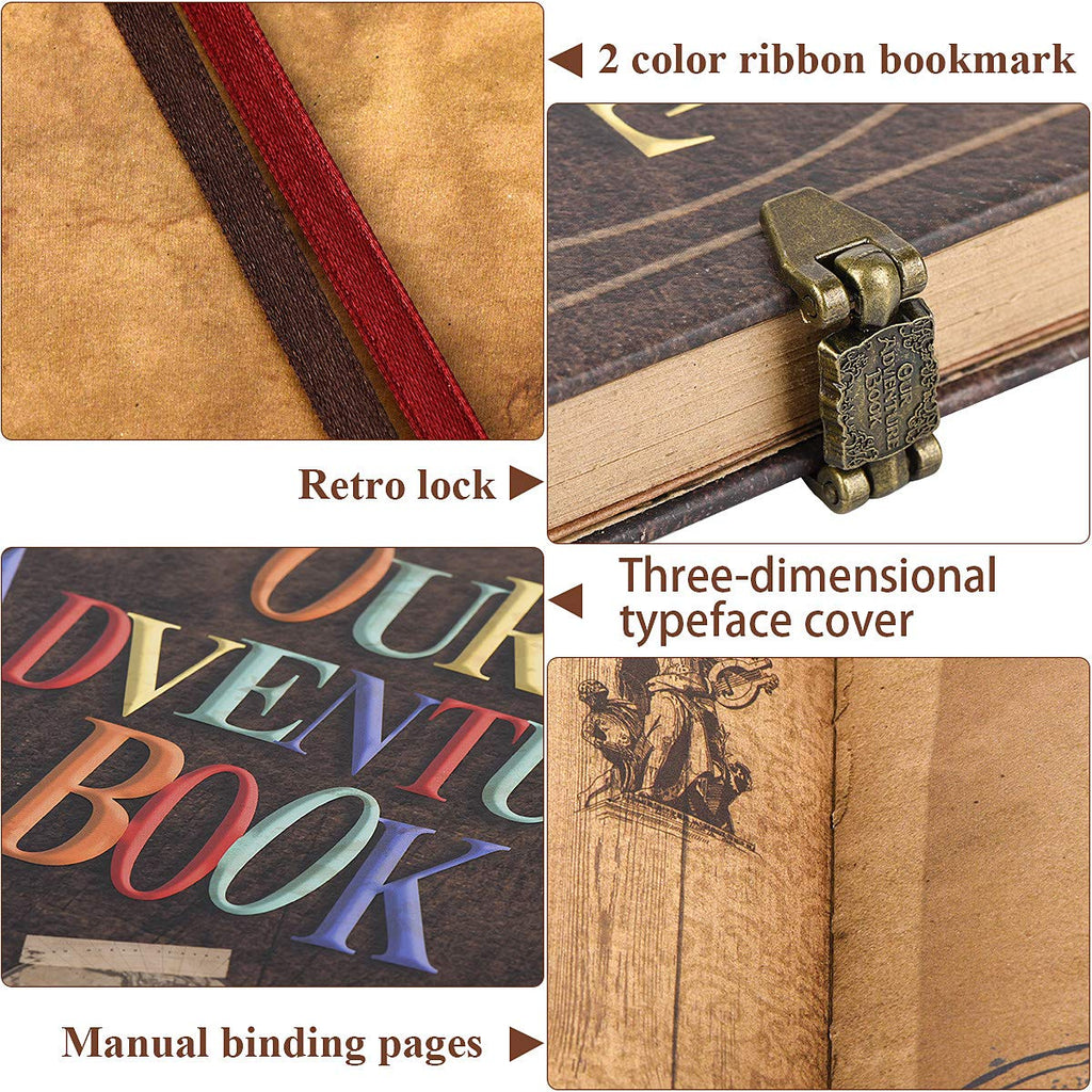 FEIYU BUY Our Adventure Book Vintage Scrapbook Journal