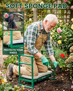 Saker 2026 Upgraded Garden Kneeler and Seat with 500LB Frame & Soft Pad