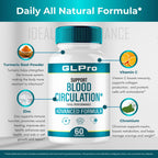 GL Pro Capsules, GL Pro Advanced Supplement Pills - Maximum Strength, All Natural Healthy Circulation & Stable Levels, Advanced GLPro Health Support Reviews (5 Pack)