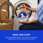 BLUELAND 100% Plastic-Free Laundry Detergent Tablets, 120ct, Free & Clear