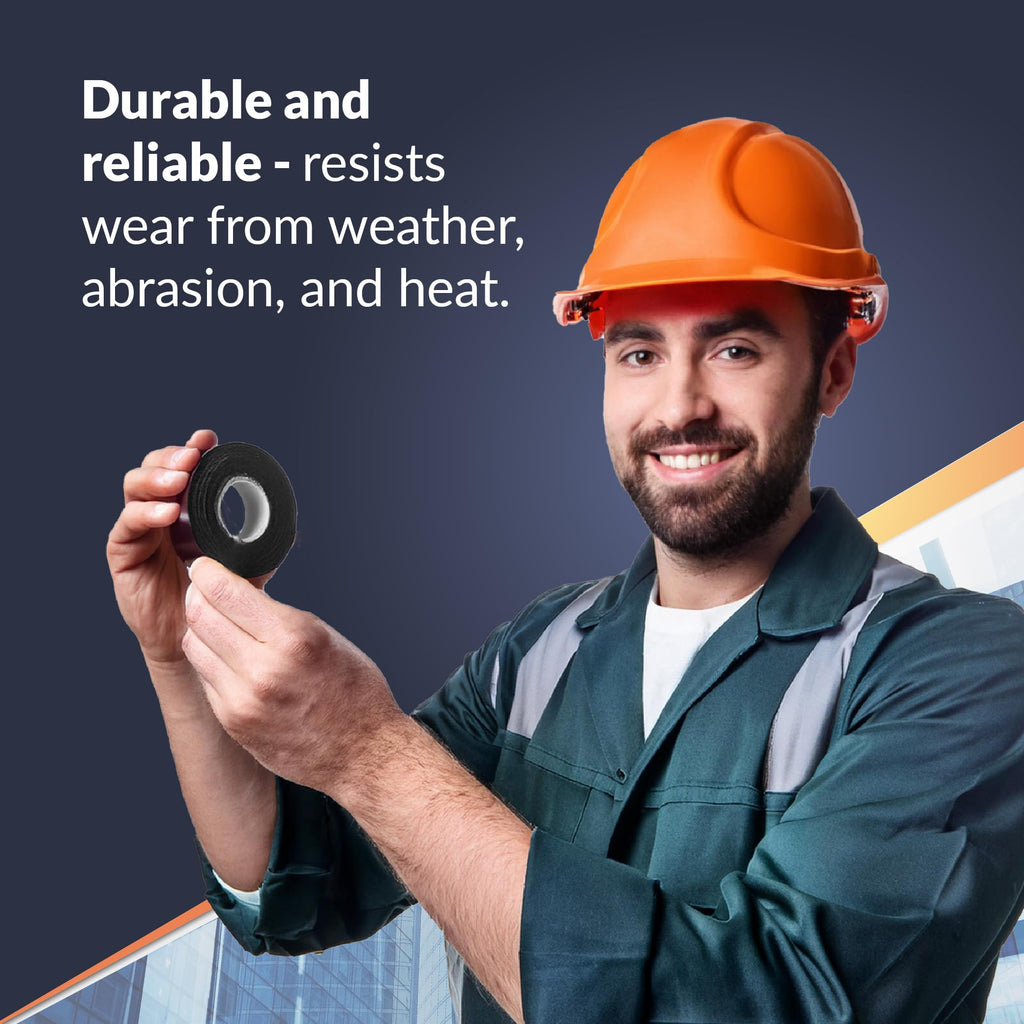 Newhouse Electric 3/4-in. x 60 ft. Black Electrical Tape Roll ELCTTP-60FT-BK, Black Vinyl Insulation Tape for Electrical Wire Sheathing Rated for 600V and up to 176 Degrees F
