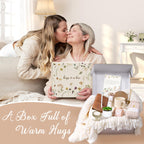 Lepiche Birthday Gifts for Women, Get Well Soon Self Care Package Box, Sending Hug Baskets Thinking of You Inspirational Gift for New Mom Best Friend Birthday (Ivory)