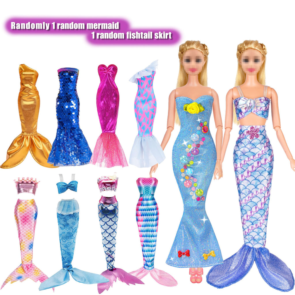 iBayda 92pcs 11.5 inch Girl Doll with Clothes Accessories and Closet Set Including Long Princess Dress Outfits Shoes Handbags Necklaces DIY Bead Stickers for Design Kit Girl Doll Dress Up