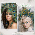 Piokio 50 Pcs Bulk Peacock Feathers, 10-12 inch