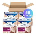 Tena Sensitive Care Adult Maximum Incontinence Underwear for Women, XXL, 56 Count (Waist Size 55in-66in)