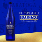 Saratoga Sparkling Spring Water - 28 oz. (Carbonated, Pack of 12 bottles)