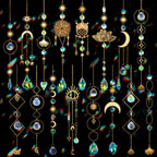 16pcs Crystal Suncatcher, Colorful Suncatchers Sun Catchers Indoor Window