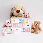 BONNYCO Pink Cinema Light Box with 400 Letters, Emojis, 2 Markers, USB