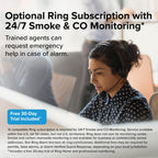 Kidde Smart Smoke and Carbon Monoxide Detector, Ring App Enabled for Real-Time Notifications, Wire-Free Interconnectivity, AA Battery Powered