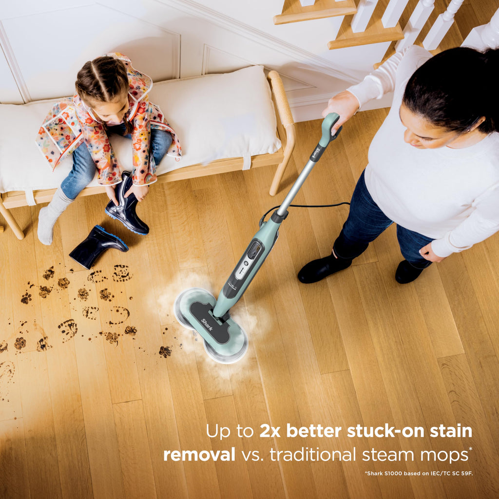 Shark Steam & Scrub Steam Mop, All-in-One Hard Floor Cleaner, Grey, S8001