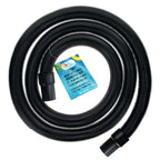 U.S. Pool Supply 12 Foot Heavy-Duty Above Ground Pool Hose, 1.5" - Black Replacement Filter Connecting Hose, Flexible Spiral Wound EVA - Compatible with Intex for Pool Filter Pumps -Skimmer Pump
