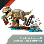 LEGO Jurassic World T. rex River Escape - Dinosaur Toy for Kids, Boys, and Girls, Ages 5-7 - Jurassic World Toy Boat Minifigures - Creative Dinosaur Gift for Movie Fans - 76975