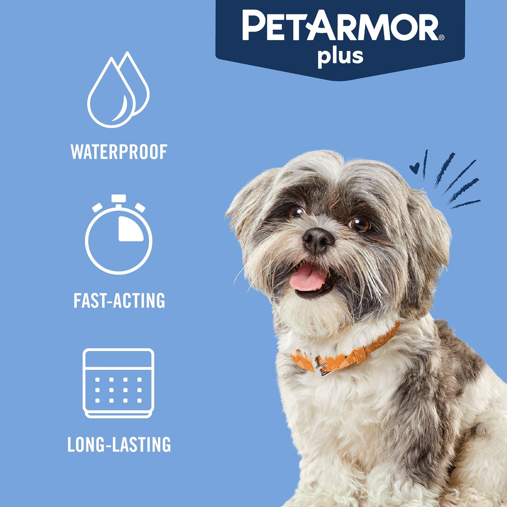 PetArmor Plus Flea & Tick Topical Dogs 5-22 lbs, 3-Month
