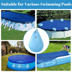 16 Pack Pool Cover Weights with Hooks, Leakproof Swimming Pool Cover Hanging Bag Thick PVC Pool Water Bags, Antifreezing Winter Pool Tarp Weights for Above Ground Pool Cover