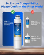 Waterdrop Plus WDP-F27 NSF 401 Certified Refrigerator Water Filter, Reduce PFOA/PFOS, Replacement for Samsung® DA29-00020B Water Filter HAF-CIN, HDX FMS-2, RF28HMEDBSR