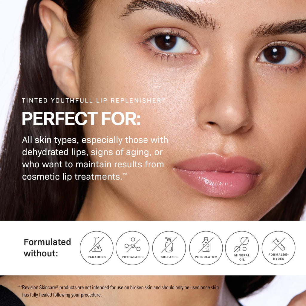 Revision Skincare Tinted YouthFull Lip Replenisher® – pH-Activated Tinted Lip Plumper, Hydrating, Volumizing, and Anti-Aging Treatment with Hyaluronic Acid, 0.33 oz
