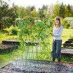 UrGROWA Cucumber Trellis 2 Pack,Foldable A-Frame Garden Trellis