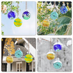 VCUTEKA Hanging Garden Gazing Ball, Glass Witch Ball for Outdoor Decor, 3"