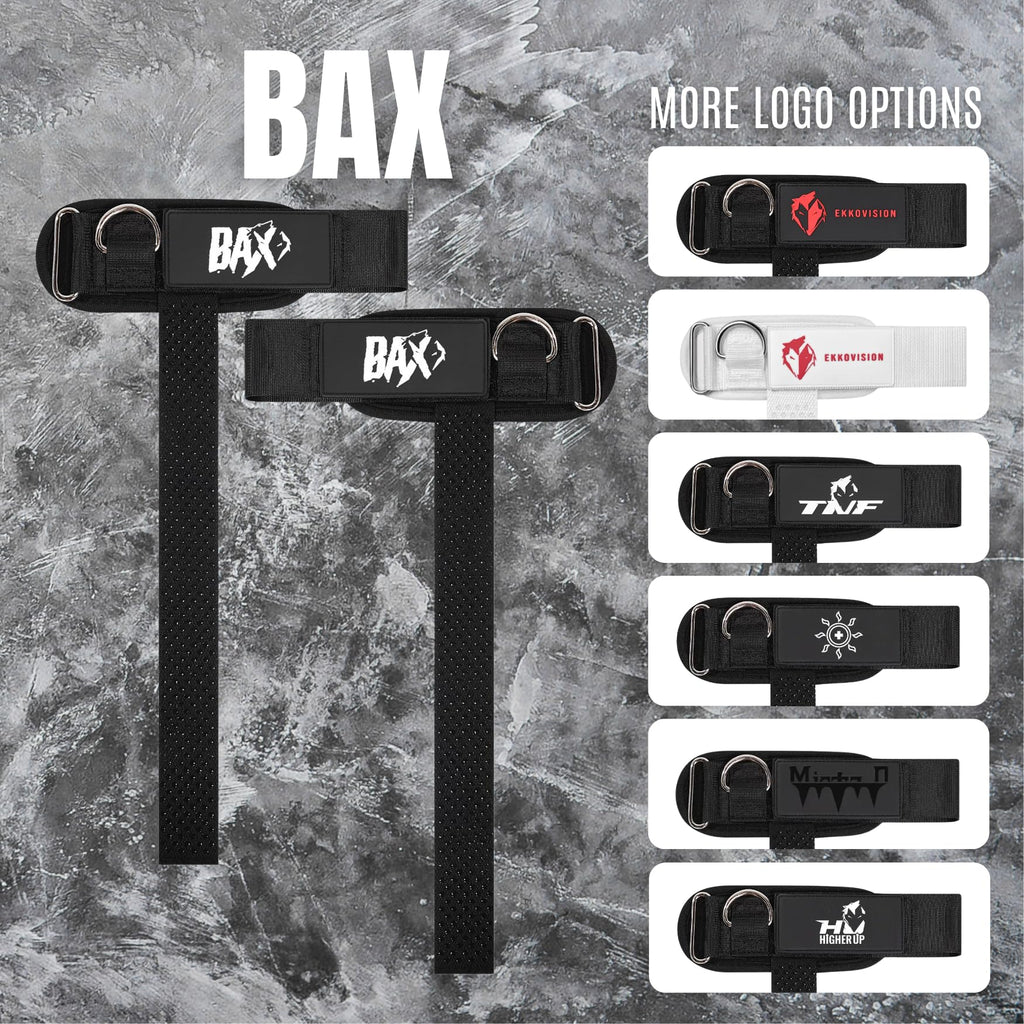 Ekko Weight Lifting Straps With Cuffed D Ring, Wrist Support for Men, Heavy Duty Thick Comfortable Lifting Straps, Secure Fit, Enhanced Grip, Straps for Weightlifting & Gym Training, Black