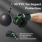 DLY Heavy Duty Work Gloves, Impact Protection Mechanic Gloves, Synthetic Leather Work Gloves, Touchscreen Capable