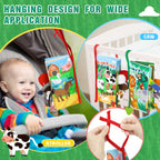 BBWOO Soft Baby Book - Baby Toy - Newborn Boys Girls Shower Gift - Tummy Time Toy for Infant 0-6 6-12 Months - Touch and Feel Sensory Crinkle Book with Teether for Toddler