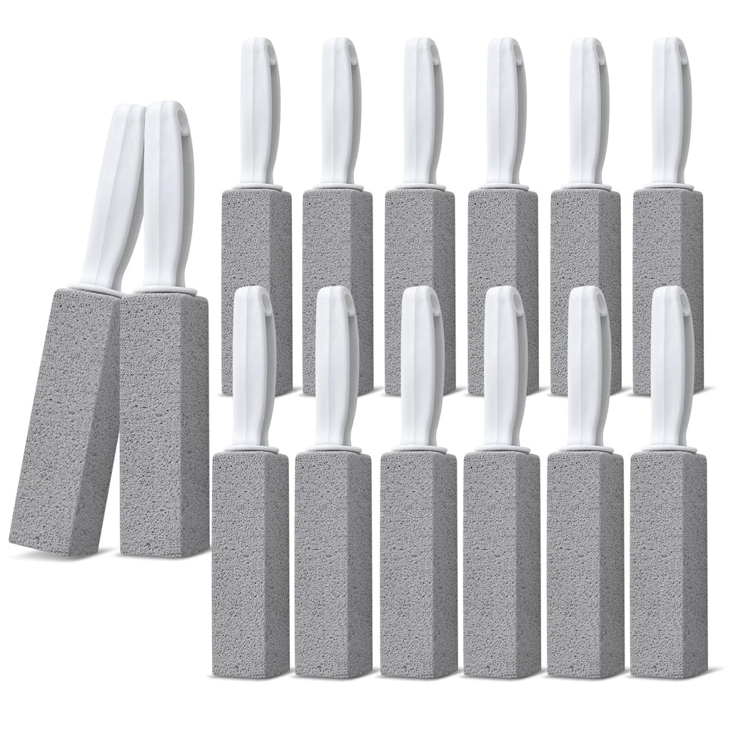 Emycool Pumice Stone Toilet Bowl Cleaner, 14 Pack Toilet Pumice Stone with Handle for Toilet Cleaning, Bathtubs, Sinks, Swimming Pools, Grills