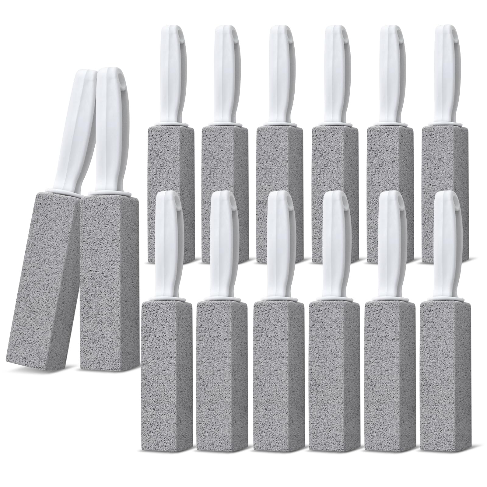 Emycool Pumice Stone Toilet Bowl Cleaner, 14 Pack Toilet Pumice Stone with Handle for Toilet Cleaning, Bathtubs, Sinks, Swimming Pools, Grills