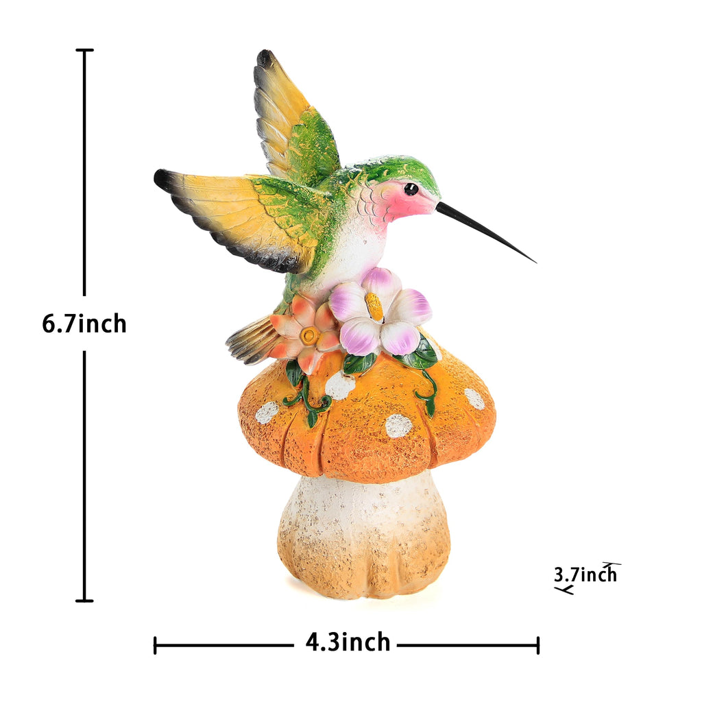 Smadeer Lifelike Hummingbird Sculpture Fairy Garden Accessories Yard Porch Patio Lawn Decor＆Home Accents