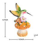 Smadeer Lifelike Hummingbird Sculpture Fairy Garden Accessories Yard Porch Patio Lawn Decor＆Home Accents