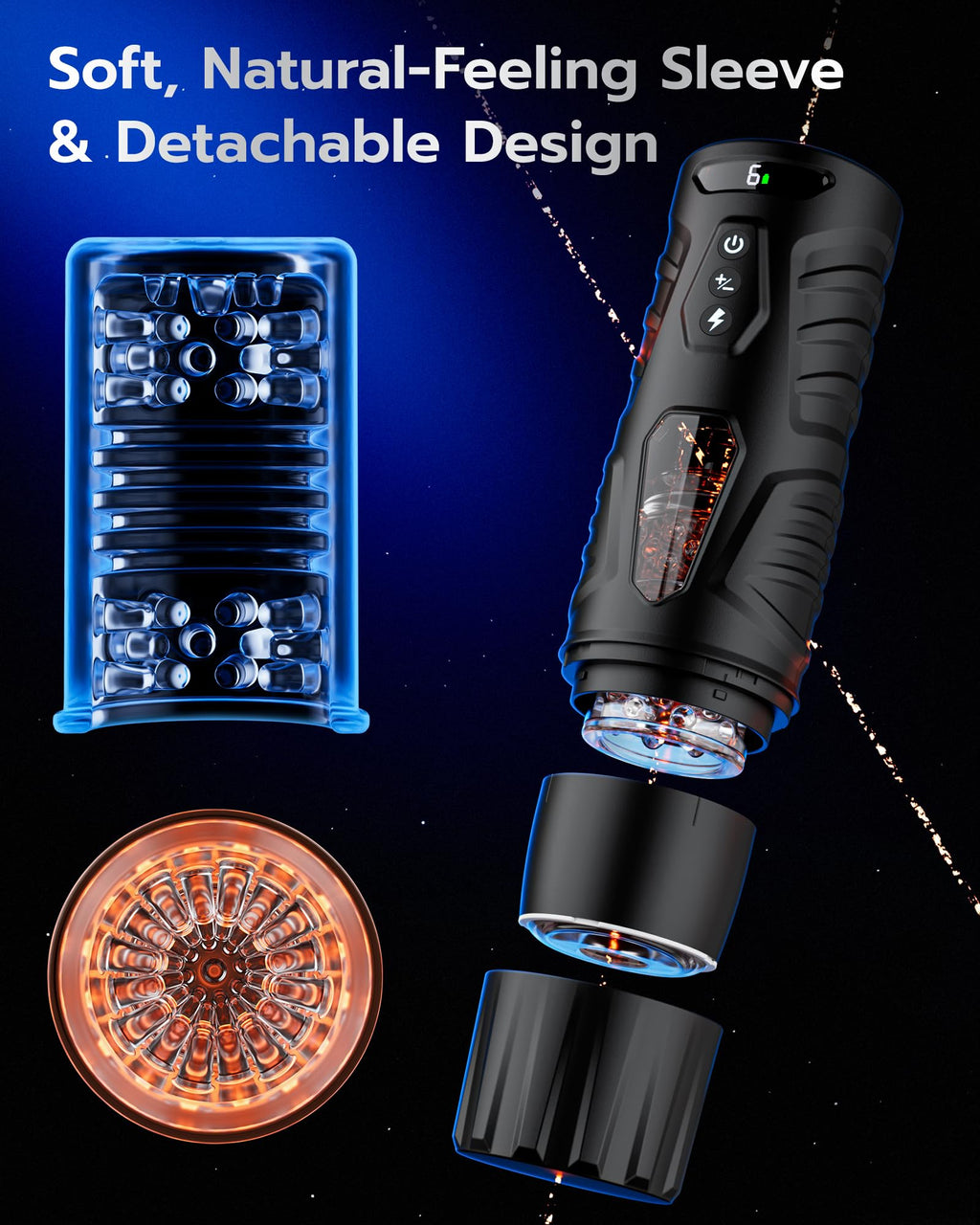 EINSEO Automatic Male Masturbator Sex Toys for Men AI Sync Pocket Pussy